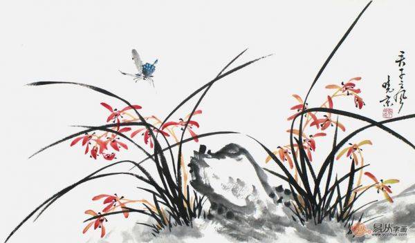 客廳適合掛什么字畫？鄭曉京手繪花鳥畫 典雅又大氣