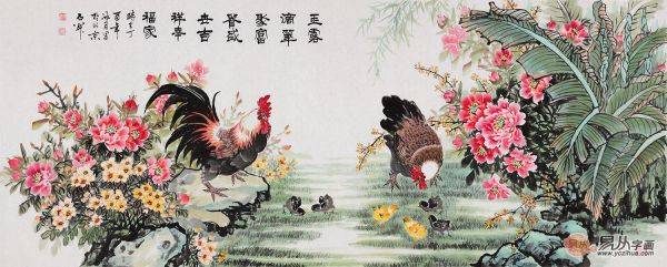 家里掛什么裝飾畫好，名家花鳥畫真跡點綴品味藝術生活