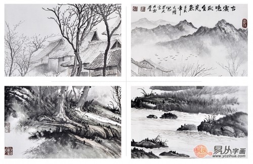 吳大愷寫意山水畫品賞，這是對(duì)藝術(shù)的一種升華