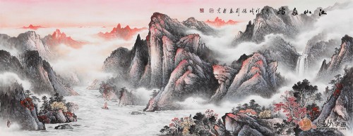 山水畫美輪美奐 用作收藏價值極高！