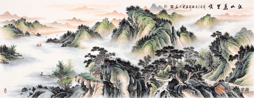 山水畫美輪美奐 用作收藏價值極高！