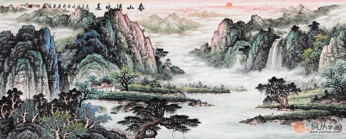 山水畫美輪美奐 用作收藏價值極高！