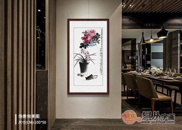 客廳沙發(fā)后掛什么畫？鄭曉京手繪吉祥花鳥畫，讓家溫暖吉祥