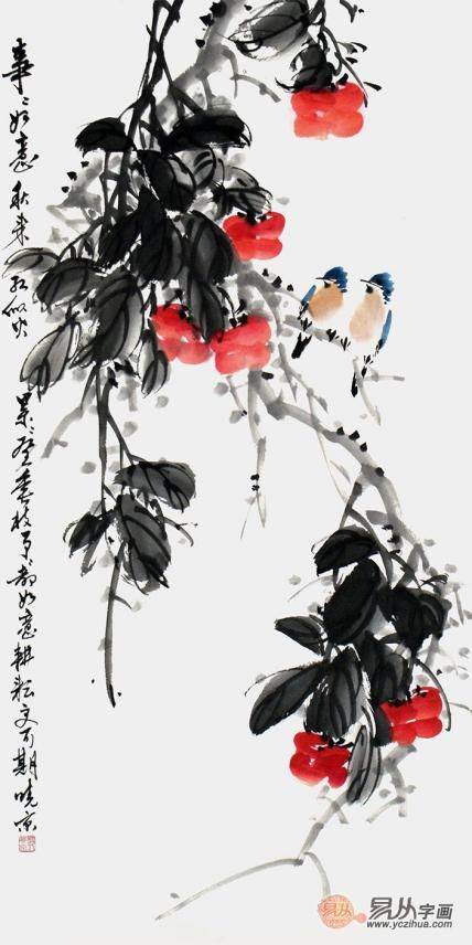 如何挑選餐廳掛畫？鄭曉京花鳥畫為餐廳帶來藝術(shù)氣息