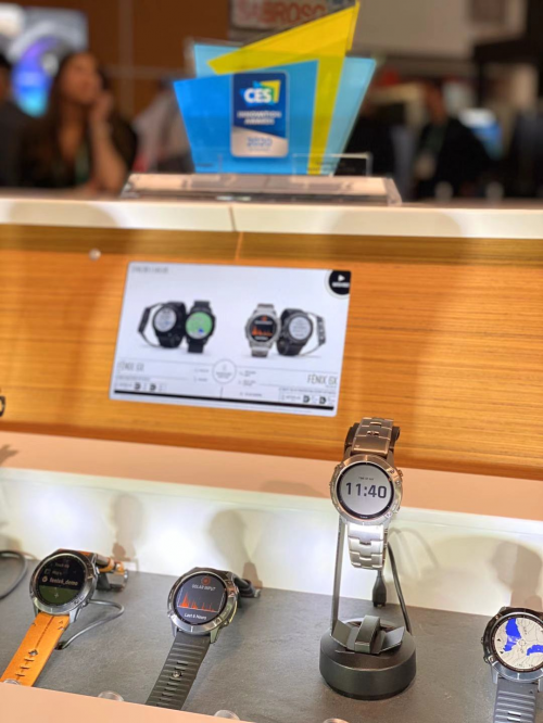 Garmin攜全系新品亮相CES 2020，兩款智能腕表斬獲創(chuàng)新大獎(jiǎng)