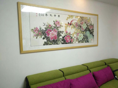 客廳內(nèi)掛什么字畫好，吉祥又有品的名家石開花鳥畫匯總