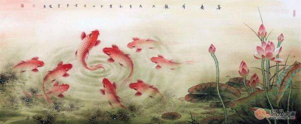 收藏誰的魚畫好？中美協(xié)藍(lán)健康，這位廣西畫家把魚畫活了