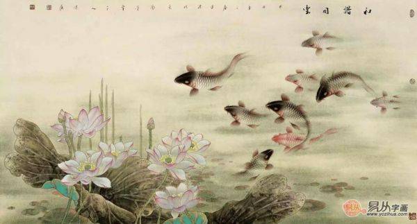 收藏誰的魚畫好？中美協(xié)藍(lán)健康，這位廣西畫家把魚畫活了
