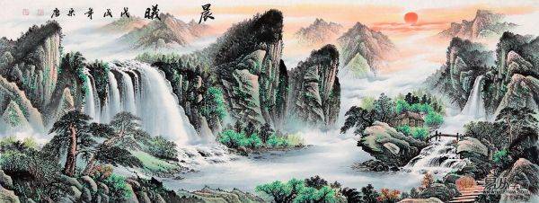 客廳掛畫不容錯(cuò)過 這些山水畫太美了