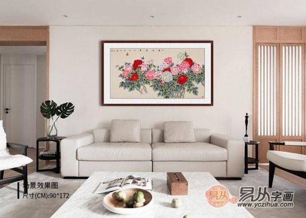 客廳沙發(fā)背景墻怎么裝飾好，一幅名家書畫真跡瞬間提高家的逼格