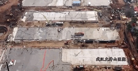 火神山正式投用！根云平臺20秒帶你從“挖掘機天團”的開工運行數據回顧8天奇跡！