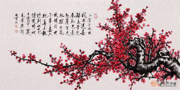 客廳裝飾掛什么字畫好 名家石開(kāi)手繪花鳥(niǎo)畫顯高雅