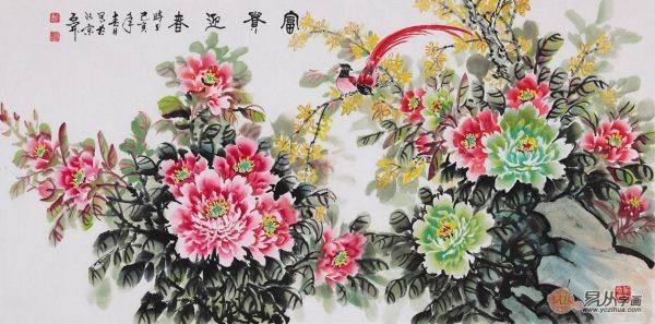 適合掛客廳的書畫作品大全，2020暢銷花鳥畫推薦