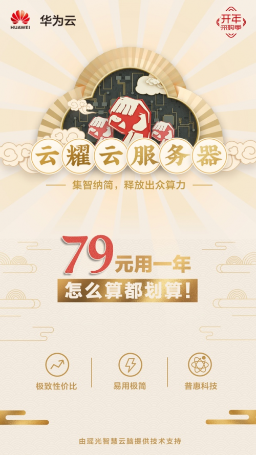 僅需79元，華為云開(kāi)啟中小企業(yè)節(jié)流增效的“云”上之旅