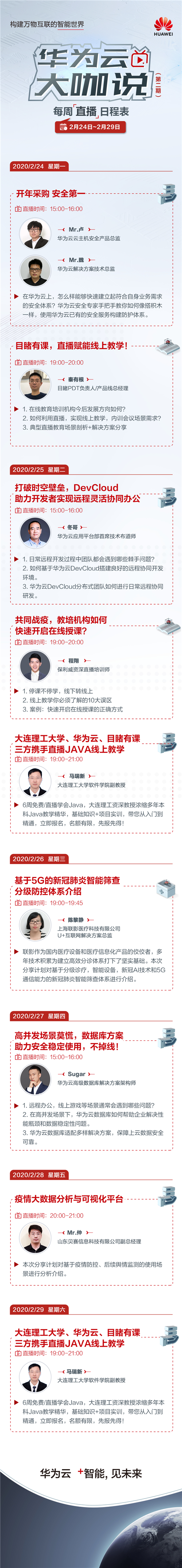 直播“充電”不延時！華為云大咖說第二期精彩開講