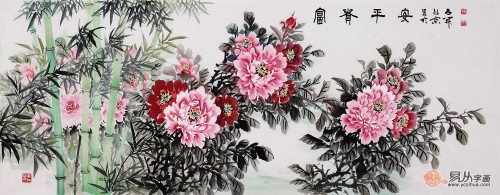 客廳白墻掛什么裝飾畫好，這幾幅花鳥國畫作品最合適了