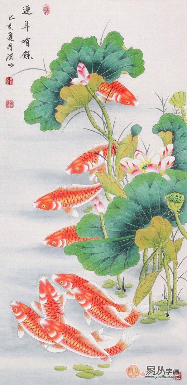 進(jìn)門口玄關(guān)掛什么畫，吉祥富貴花鳥畫就選這些