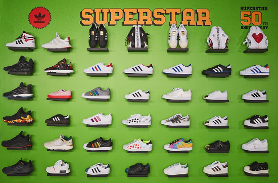 阿迪達(dá)斯攜手天貓超級(jí)品牌日，見證經(jīng)典鞋款 Superstar 50 周年創(chuàng)變