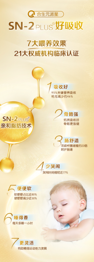奶粉排行榜前十位中合生元派星呵護寶寶成長更出眾！