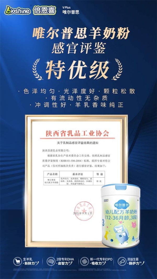 斬獲乳制品感官評鑒“特優(yōu)”殊榮，倍恩喜唯爾普思Vplus憑實力領(lǐng)“鮮”