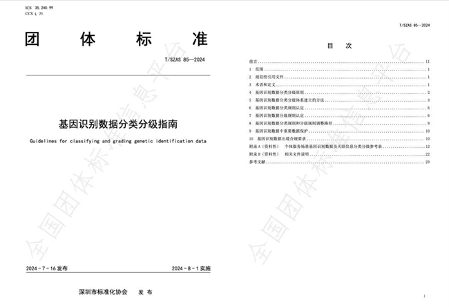 美創(chuàng)深入參編的《基因識別數據分類分級指南》標準正式發(fā)布