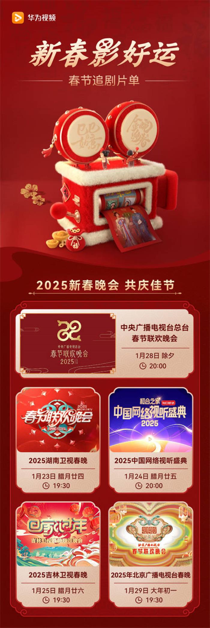太貼心！華為視頻包圓春節(jié)影視綜大片，一個(gè)APP“看遍全視界”