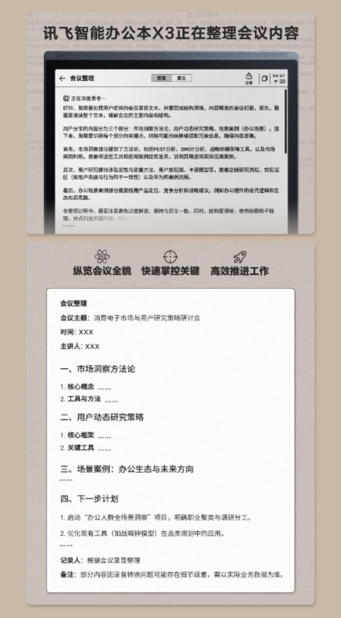 接入DeepSeek！訊飛智能辦公本X3雙引擎加持，開會效率再升級！