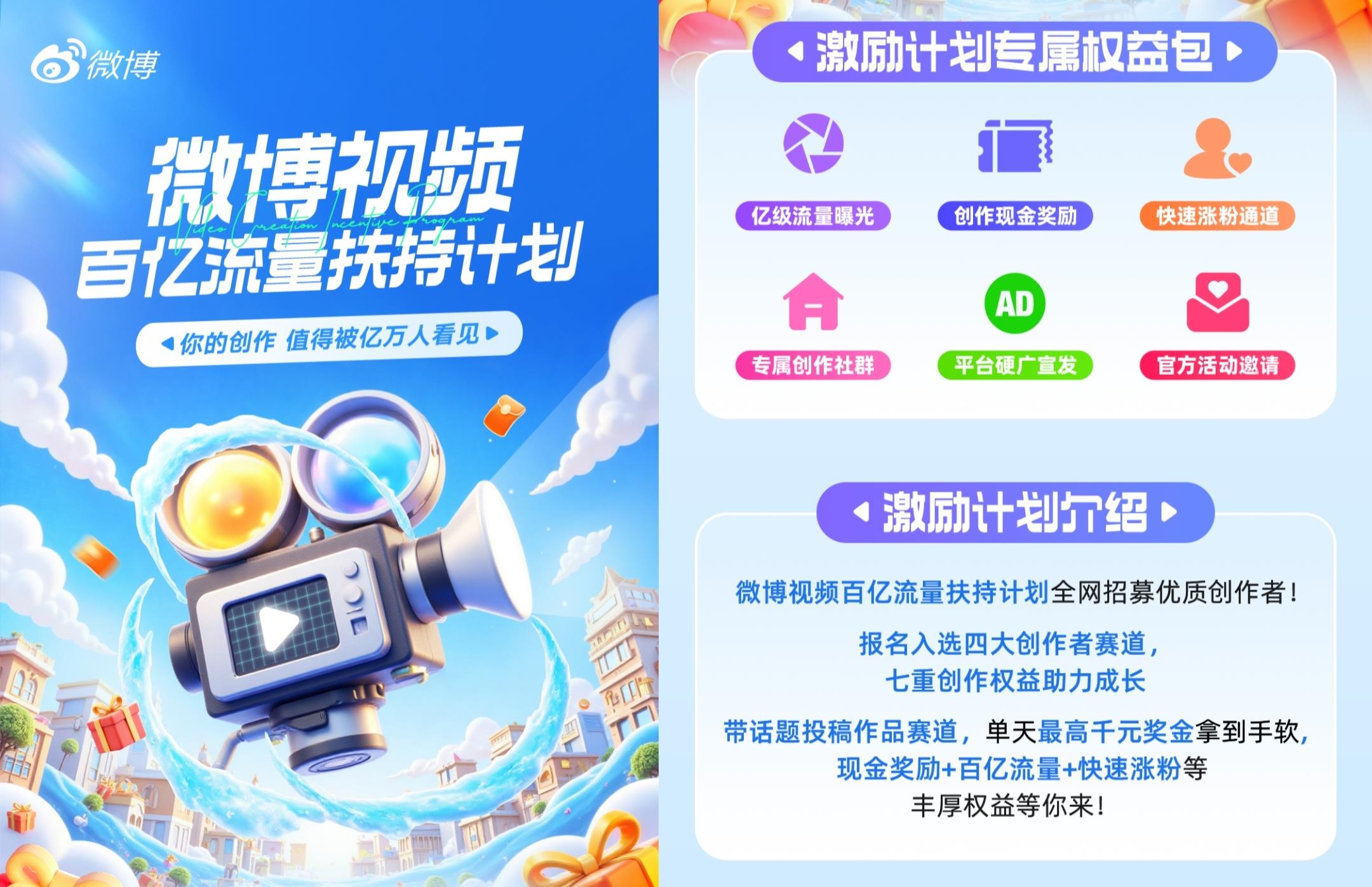 微博30秒以上視頻收益翻倍？新規(guī)全面扶持中長內(nèi)容，最高收益提升2.5倍