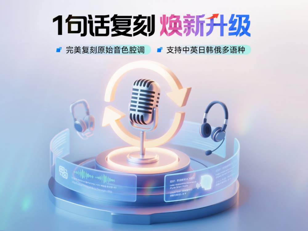 聲音復(fù)刻和超擬人語(yǔ)音能力再進(jìn)化：訊飛智作為創(chuàng)作注入新活力